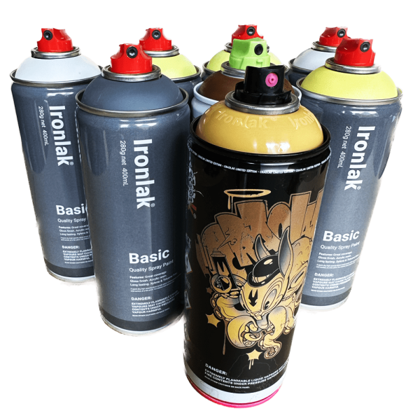 Ironlak 8 Hit Combo Spray Paint Box
