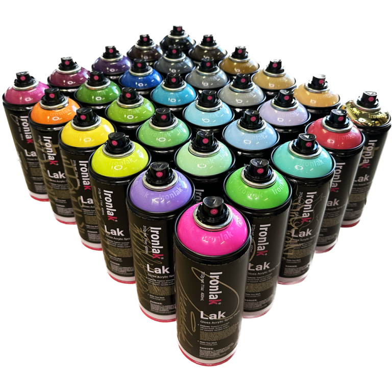 2023 Ironlak Acrylic Spray Paint Sampler 768x768 